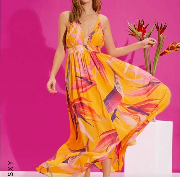 Multi-print maxi dress - Picture 1 of 4